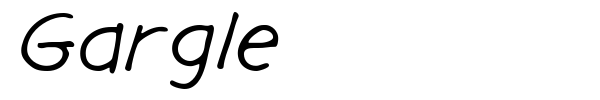 Gargle font preview
